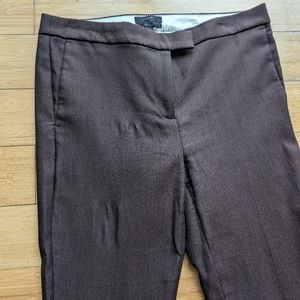 J Crew Cotton Ryder Pant Brown 6T